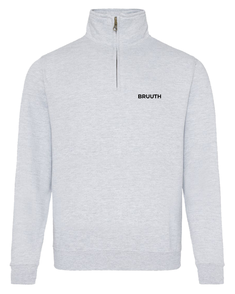 Half zip crew